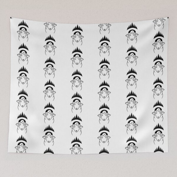 Item preview, All the King’s Sheep Official Logo —black & white designed and sold by Sophia Frederick.