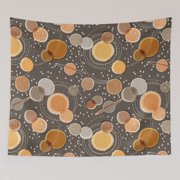 Item preview, Planets Yesterday Retro Intergalatic  designed and sold by Cecilia Mok.