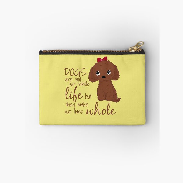 Item preview, Cute Red Toy Poodle Apricot Toy Poodle Dogs Are Not Our Whole Life But They Make Our Lives Whole designed and sold by Cat N' Doodles.