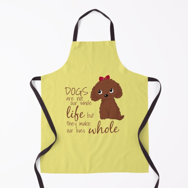 Item preview, Cute Red Toy Poodle Apricot Toy Poodle Dogs Are Not Our Whole Life But They Make Our Lives Whole designed and sold by Cat N' Doodles.