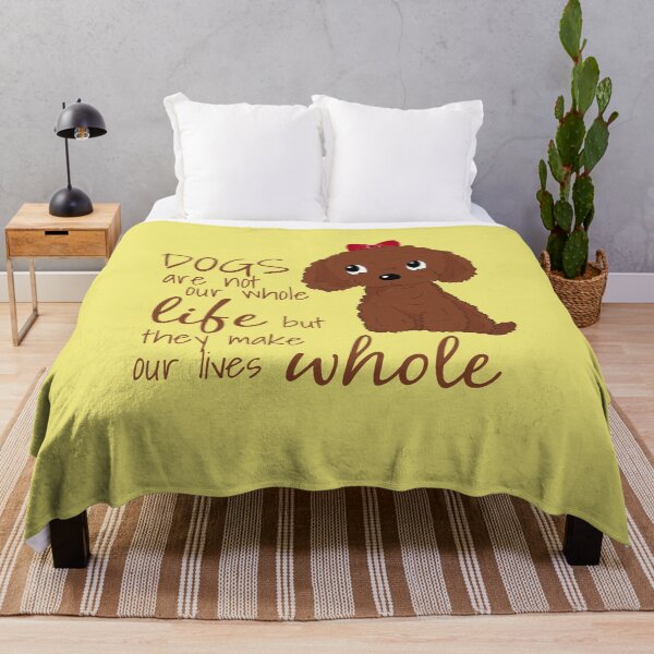 Item preview, Cute Red Toy Poodle Apricot Toy Poodle Dogs Are Not Our Whole Life But They Make Our Lives Whole designed and sold by Cat N' Doodles.