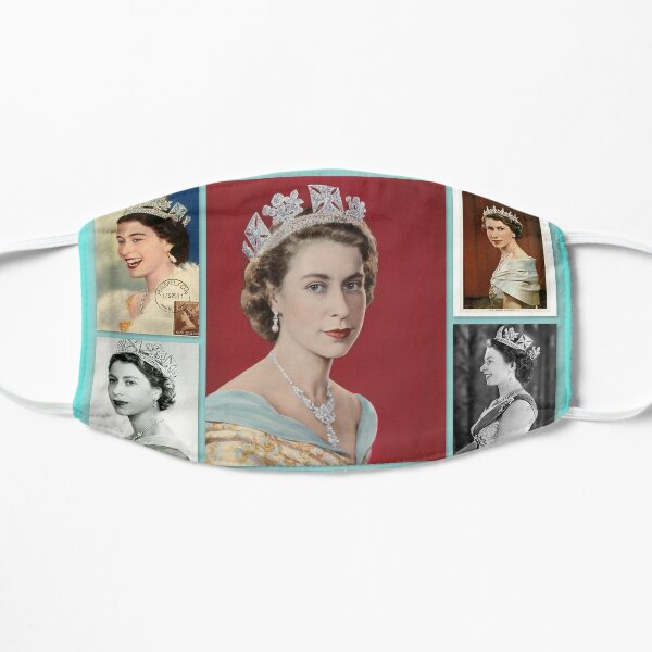 HRH Elizabeth II through the years Flat Mask