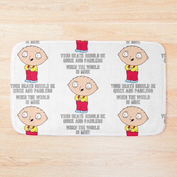Item preview, Stewie quote - When the world is mine, your death should be quick and painless. designed and sold by avocadissimo.