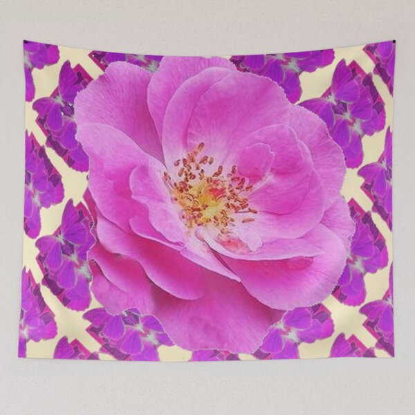 Item preview,  WILD FLOWERING PINK ROSE PURPLE ABSTRACT designed and sold by sharlesart.