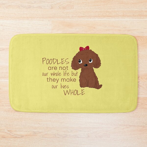 Item preview, Cute Red Toy Poodle Apricot Toy Poodle Poodles Are Not Our Whole Life But They Make Our Lives Whole designed and sold by Cat N' Doodles.