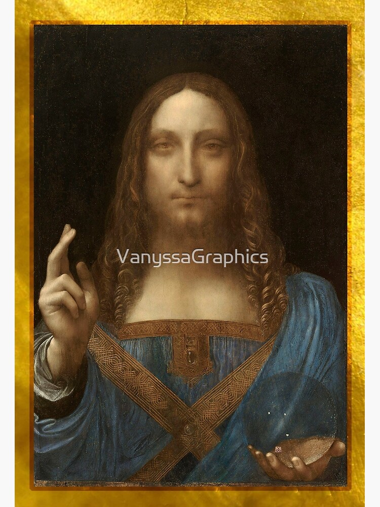 "Leonardo Da Vinci's Salvator Mundi (by ACCI) Gold" Poster for Sale by