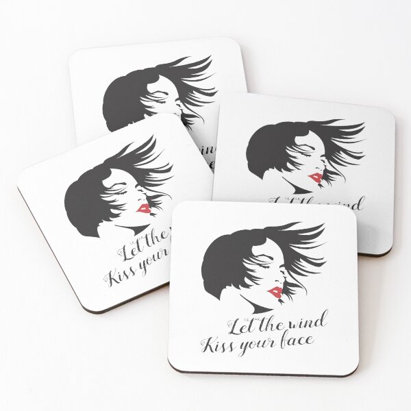 Item preview, Let The Wind Kiss Your Face Silhouette Wtih Red Lipstick designed and sold by crazycollective.