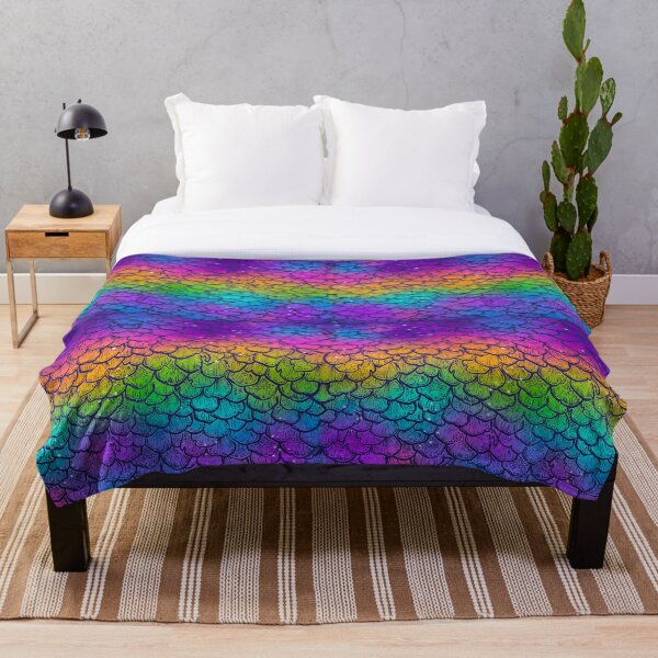 Item preview, Vibrant Rainbow Mermaid Scales designed and sold by bunnidesigns.