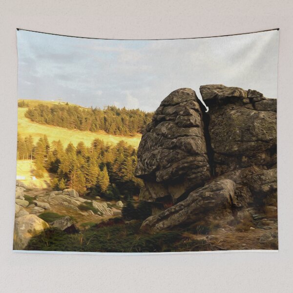 Item preview, Rock Cliff Trees Plant Landscape Nature  designed and sold by DanielCarvalho2.