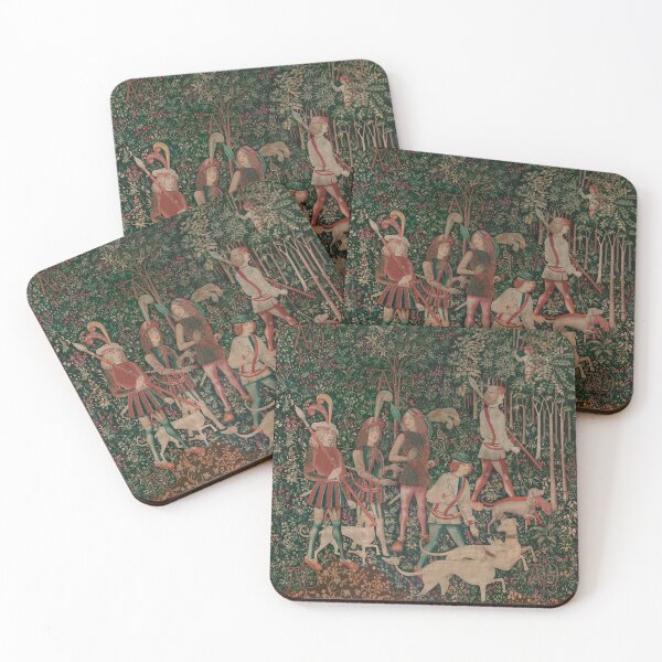Item preview, Unicorn Hunt Medieval Art - Hunt Begins designed and sold by VintageArchive.