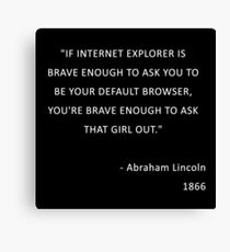 Abraham Lincoln... Canvas Print