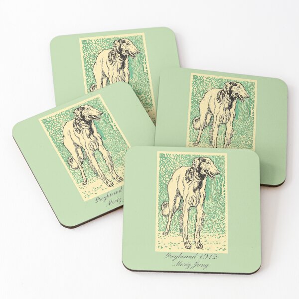 Item preview, Greyhound 1912 Poster Illustration Moriz Jung Design designed and sold by EarthArtDesigns.