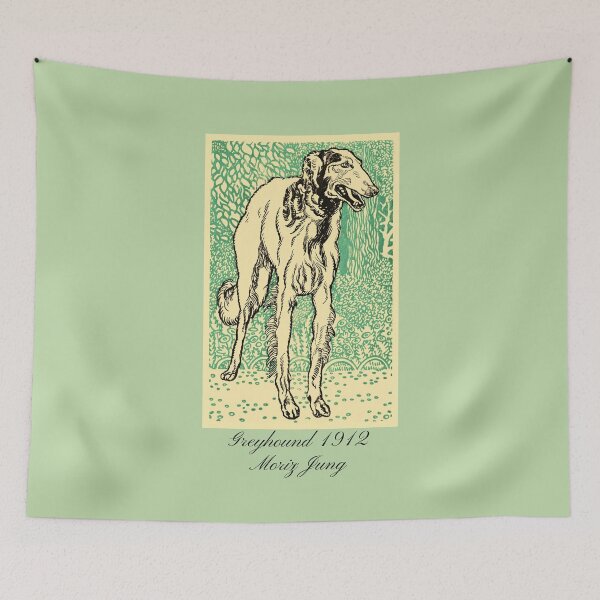 Artikelvorschau, Windhund 1912 Poster Illustration Moriz Jung Design entworfen und verkauft von EarthArtDesigns.