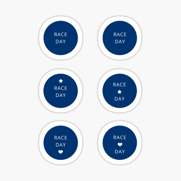 Race Day! Running calendar / training diary / planner Sticker