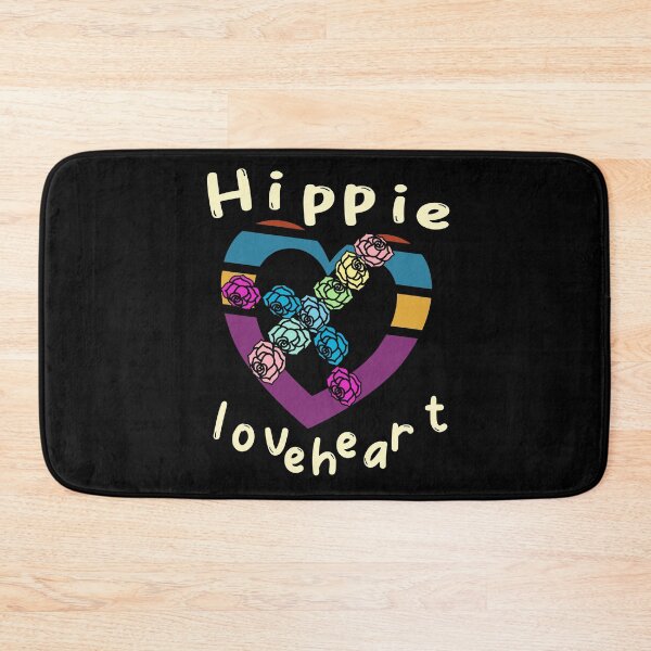 Item preview, Hippie loveheart, heart with roses peace sign. designed and sold by Bodino.