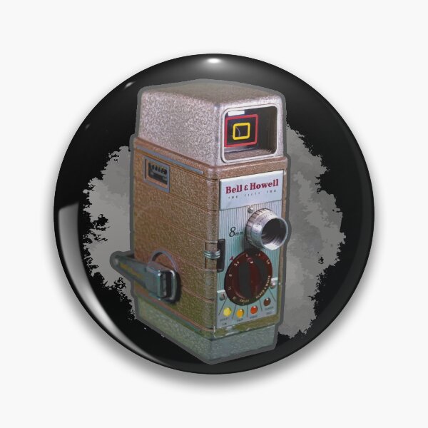 Item preview, Vintage 8MM Home Movie Cameras: Bell and Howell 8MM Home Movie Camera (Gray) designed and sold by GraffitiSoup.