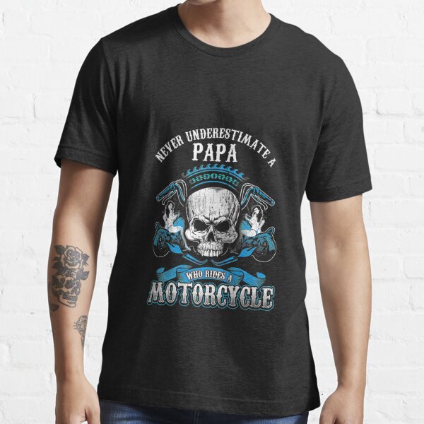 Papa Biker" Essential T-Shirt for Sale by |