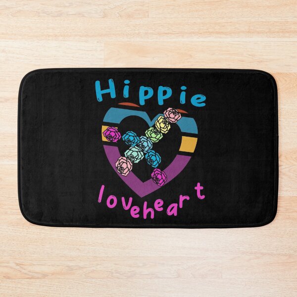 Item preview, Hippie loveheart, heart with roses peace sign. designed and sold by Bodino.