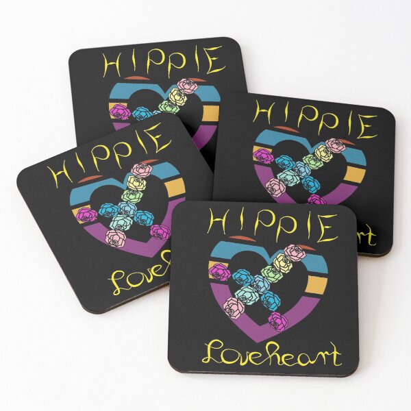Item preview, Hippie loveheart, heart with roses peace sign. designed and sold by Bodino.