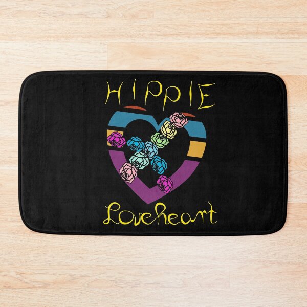 Item preview, Hippie loveheart, heart with roses peace sign. designed and sold by Bodino.