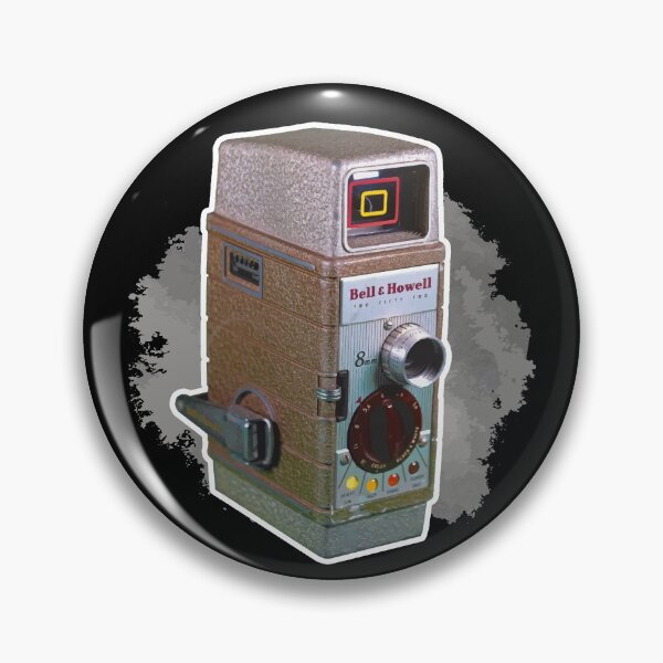 Item preview, Vintage 8MM Home Movie Cameras: Bell and Howell 8MM Home Movie Camera (Gray & White) designed and sold by GraffitiSoup.