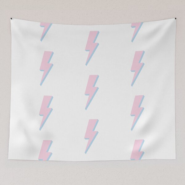 Item preview, LIGHTNING BLUE AND PINK designed and sold by Stickers by SoSrat.