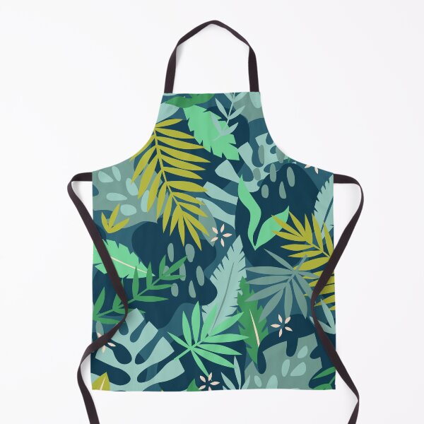 Item preview, Tropical Leaves - Blue designed and sold by latheandquill.