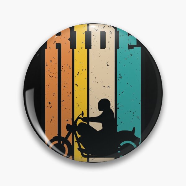 Item preview, Ride Retro Motorcycle Cruiser Silhouette Illustration designed and sold by hobrath.