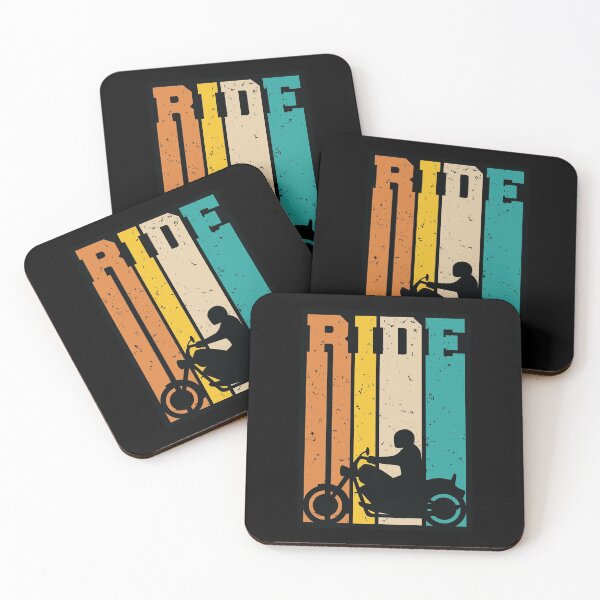 Item preview, Ride Retro Motorcycle Cruiser Silhouette Illustration designed and sold by hobrath.
