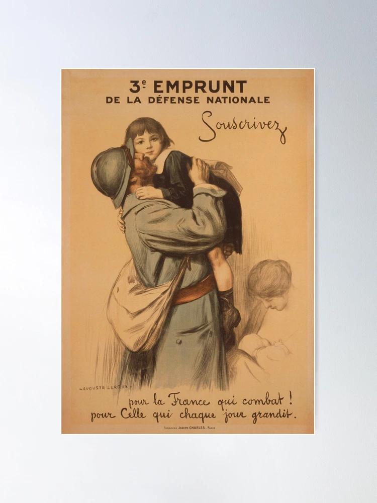 Vintage French WW1 Poster Poster for Sale by retrochoose