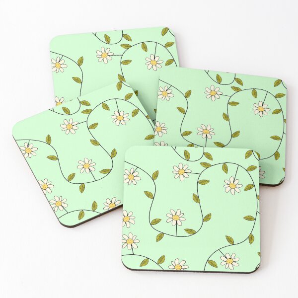 Item preview, Grumpy Flowers on Green designed and sold by fogoosherie.
