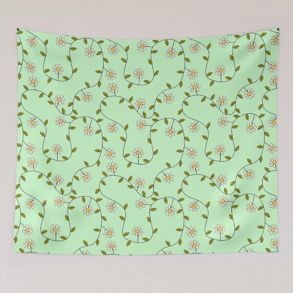 Item preview, Grumpy Flowers on Green designed and sold by fogoosherie.