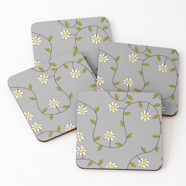 Item preview, Grumpy Flowers on Grey designed and sold by fogoosherie.