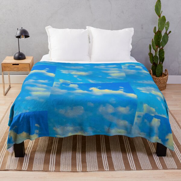 Item preview, Beautiful Blue Skies, Gold Fluffy Clouds, Summer Sky designed and sold by 10pmCreations.