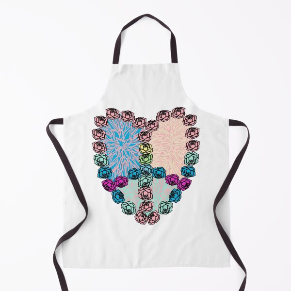 Item preview, Hippie loveheart, heart with roses peace sign. designed and sold by Bodino.