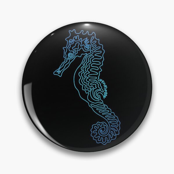 Item preview, Seahorse Line Doodle - 05 designed and sold by serenaking.