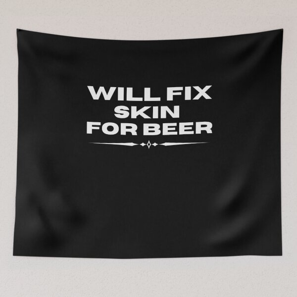 Item preview, Willl fix skin for Beer! Dermatologist funny T-shirt designed and sold by Marcela872020.