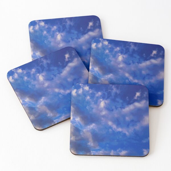 Item preview, Copy of  Beautiful Blue Skies, Gold Fluffy Clouds, Summer Sky designed and sold by 10pmCreations.