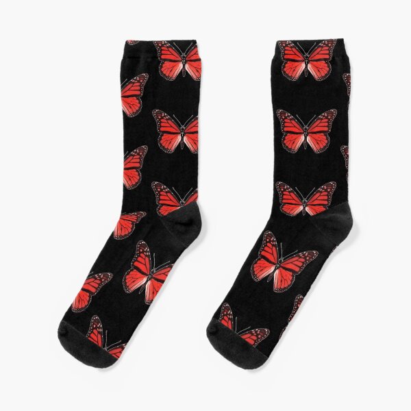 Monarchfalter Socken Redbubble