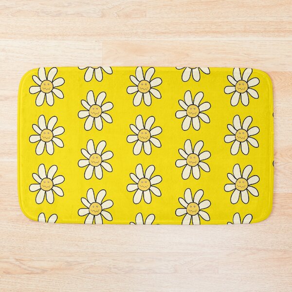 Item preview, Grumpy Daisy Flower on Yellow designed and sold by fogoosherie.