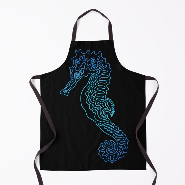 Item preview, Seahorse Line Doodle - 05 designed and sold by serenaking.