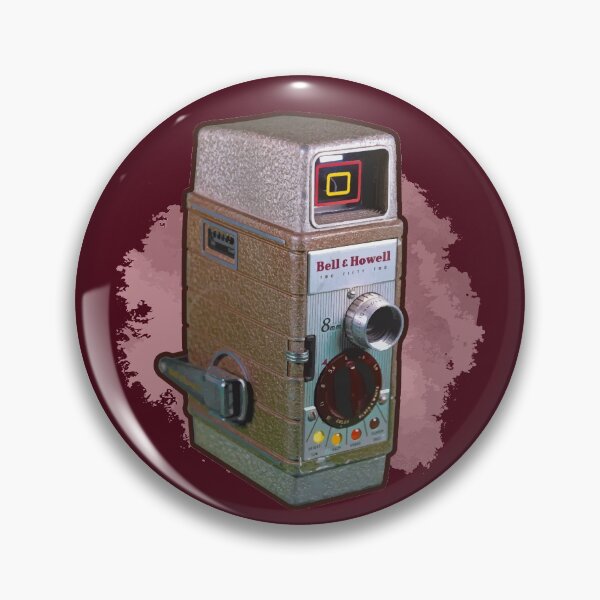 Item preview, Vintage 8MM Home Movie Cameras: Bell and Howell 8MM Home Movie Camera (Abstract Reds) designed and sold by GraffitiSoup.