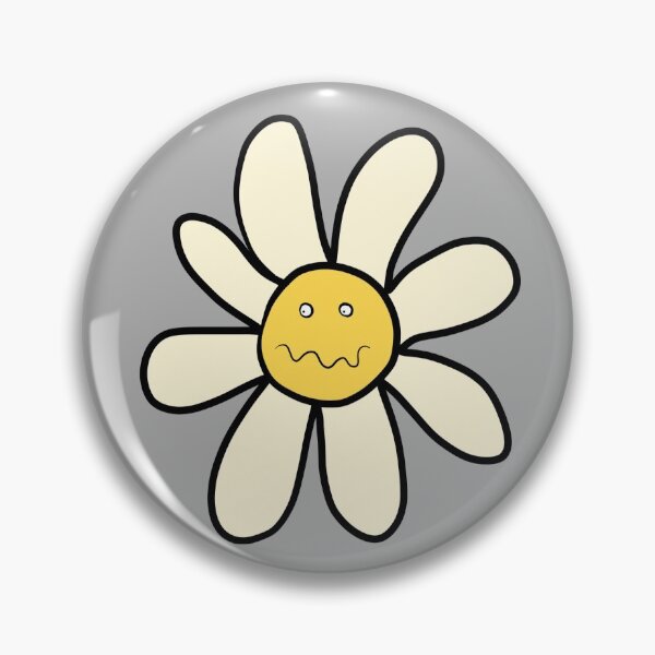 Artikelvorschau, Mürrische Gänseblümchenblume auf Grau entworfen und verkauft von fogoosherie.