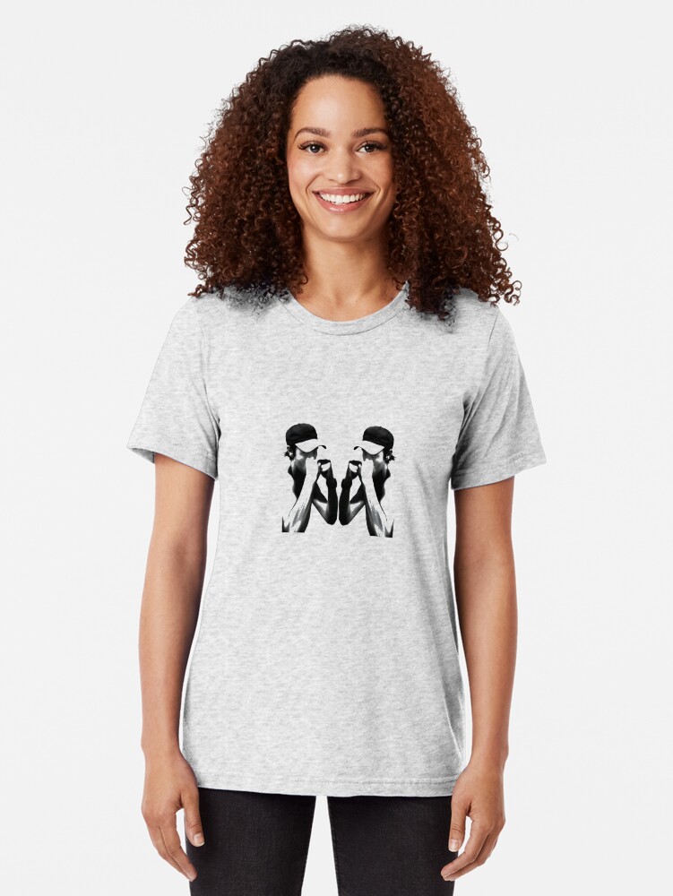 Alternate view of Heron vs Heron - Artwork Tri-blend T-Shirt