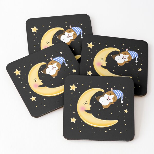 Item preview, A Laughing Guinea Pig Hanging On The Moon designed and sold by Paulina Vanlife.
