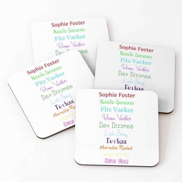 Item preview, KOTLC Main Character Names  designed and sold by BlackberryCreek.