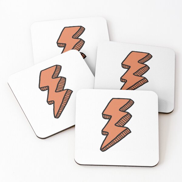 Item preview, orange lightning bolt designed and sold by SurfinNSunshine.