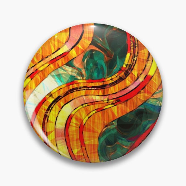 Item preview, Orange Strokes on Green designed and sold by ChangingLight.