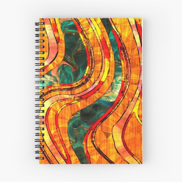 Item preview, Orange Strokes on Green designed and sold by ChangingLight.