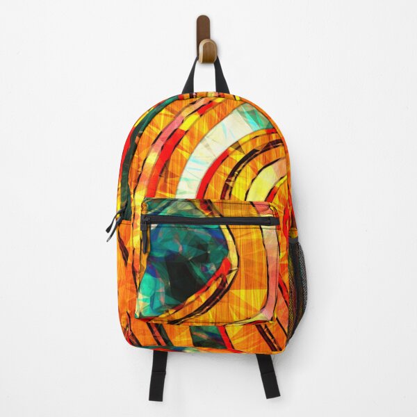 Item preview, Orange Strokes on Green designed and sold by ChangingLight.